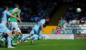 Images Dated 2012: Cody McDonald Scores the Winning Goal: Coventry City's Triumph over Yeovil Town in Npower League One (August 18)