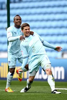 Images Dated 2012 April: Cody McDonald's Epic Debut: Coventry City Scores First Against Peterborough United (07-04-2012)