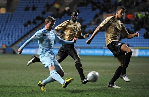 Images Dated 2013 March: Cody McDonald's Strike at Ricoh Arena: Coventry City vs Colchester United (Npower League One)