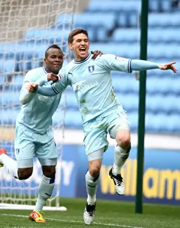 07-04-2012 V Peterborough United, Ricoh Arena Prints: Cody McDonald's Thrilling Debut: First Goal for Coventry City vs