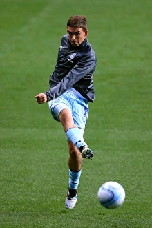 Johnstone's Paint Trophy : Northern Section : Coventry City V Burton Albion : Ricoh Arena : 04-09-2012 Prints: Cody McDonald's Warm-Up: Coventry City vs Burton Albion