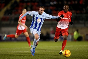 Images Dated 2014 January: Competing for Supremacy: A Battle Between Odubajo and Daniels in Sky Bet League One