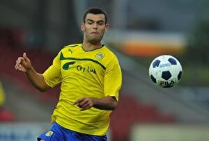 Images Dated 31st July 2012: Conor Thomas in Action: Coventry City's Pre-Season Battle at Wrexham's Racecourse Ground
