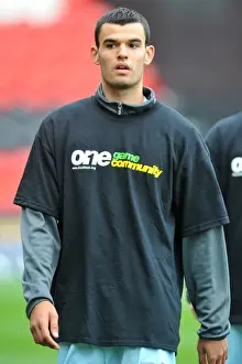 Images Dated 29th October 2011: Conor Thomas: Coventry City's Community Hero in Npower Championship Match vs