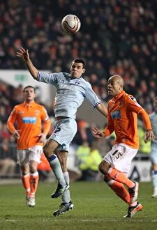 Images Dated 31st January 2012: Conor Thomas Scores Game-Winning Goal: Coventry City's Victory over Blackpool (January 31, 2012)