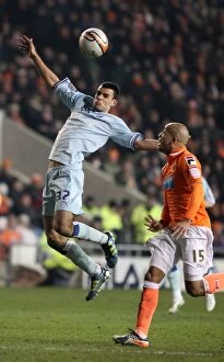 31-01-2012 v Blackpool, Bloomfield Road Collection: Conor Thomas Scores the Game-Winning Goal for Coventry City against Blackpool (31-01-2012)