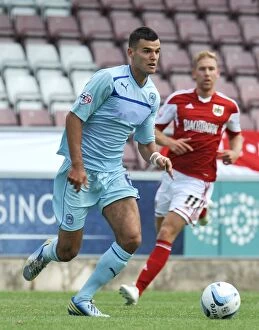 Images Dated 11th August 2013: Conor Thomas vs. Bristol City: Clash at Sixfields Stadium (Sky Bet League One, August 11, 2013)
