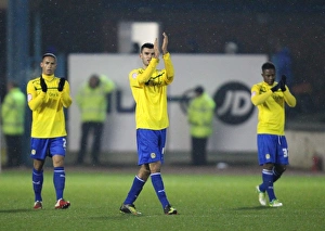 Images Dated 2013 January: Conor Thomas's Triumphant Moment: Coventry City's Win Against Carlisle United in Npower League One (13-01-2013)