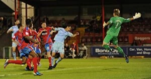 Images Dated 14th August 2012: Controversial Penalty and Dramatic Shootout: Coventry City's Victory over Dagenham