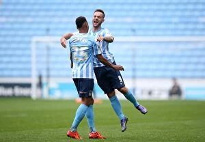 Images Dated 3rd October 2015: Coventry City: Armstrong and Murphy Celebrate First Goal in Sky Bet League One Victory over