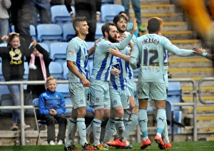 Images Dated 2014 October: Coventry City Celebrates Second Goal against Peterborough United (Sky Bet League One)