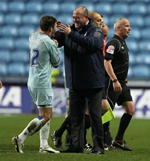Images Dated 26th December 2011: Coventry City FC: Andy Thorn and Gary Deegan Celebrate Championship Win Over Bristol City (December 26)
