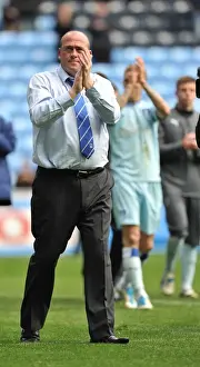 21-04-2012 V Doncaster Rovers, Ricoh Arena Prints: Coventry City FC: Andy Thorn and Players Celebrate Championship Victory over Doncaster Rovers at Ricoh Arena