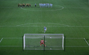 Johnstone's Paint Trophy : Northern Section : Coventry City V Burton Albion : Ricoh Arena : 04-09-2012 Prints: Coventry City FC: Billy Daniels Scores the Winning Penalty to Claim Johnstones Paint Trophy against Burton Albion