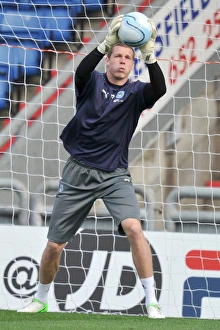 Oldham Athletic V Coventry City : Boundary Park : 29-09-2012 Prints: Coventry City FC: Chris Dunn Prepares for Oldham Athletic Showdown at Boundary Park