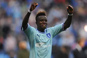 Images Dated 10th September 2011: Coventry City FC: Gael Bigirimana's Victory Celebration vs
