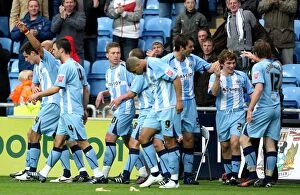 Images Dated 4th October 2008: Coventry City FC: Jay Tabb Scores Opening Goal Against Southampton in Coca-Cola Championship