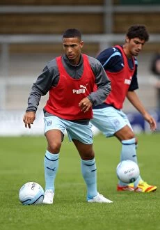 Images Dated 14th July 2012: Coventry City FC: Jordan Clarke in Action during Pre-Season Training at De Montfort Park