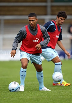 Images Dated 2012 July: Coventry City FC: Jordan Clarke in Action during Pre-Season Training at De Montfort Park