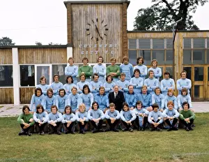 Trending: Coventry City FC: League Division One Team Photocall at Highfield Road - Manager Joe Mercer with Players