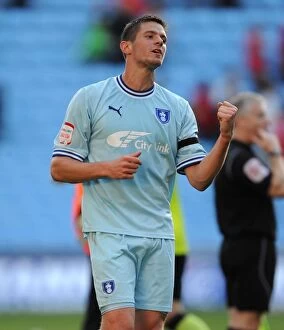 Images Dated 15th October 2011: Coventry City FC: Lukas Jutkiewicz's Victory Goal vs. Nottingham Forest in Championship (15-10-2011)
