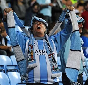 Images Dated 27th September 2011: Coventry City FC: Passionate Fan Support in Npower Championship Match vs