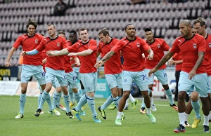 Images Dated 2013 August: Coventry City FC: Pre-Match Training before Sky Bet League One Clash with Bristol City (August 11)