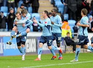 Images Dated 9th January 2010: Coventry City FC: Sammy Clingan Scores Second Goal vs Barnsley in Coca-Cola Championship