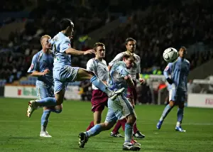 Coventry City FC vs West Ham United: Jay Tabb Scores the Opener in Carling Cup Fourth Round at Ricoh Arena