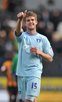 31-03-2012 V Hull City, KC Stadium Prints: Coventry City FC's Martin Cranie: A Heartfelt Tribute to Fans at KC Stadium (31-03-2012)