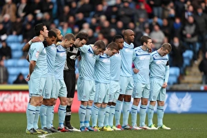 Images Dated 2013 January: Coventry City Football Club Honors Michelle Ridley with a Minute of Applause (1st January 2013 vs Shrewsbury Town)