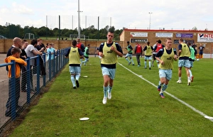 Images Dated 14th July 2012: Coventry City Football Club: Uniting at De Montfort Park for Pre-Season Challenges - Team Warm-Up
