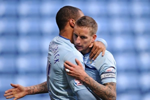 Images Dated 2012 December: Coventry City: McGoldrick and Baker Celebrate First Goal in Npower League One Win Against Walsall (Ricoh Arena)