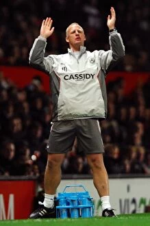 Images Dated 26th September 2007: Coventry City at Old Trafford: Iain Dowie Leads the Charge Against Manchester United in Carling