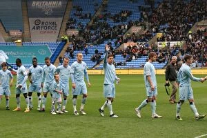 Images Dated 7th April 2012: Coventry City Players Wave to Fans Before Npower Championship Match vs