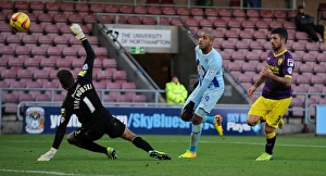 Images Dated 2013 November: Coventry City Strikes Twice: Sky Bet League One Victory Over Notts County at Sixfields