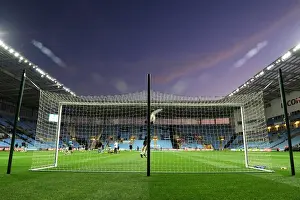 Images Dated 27th September 2011: Coventry City vs. Blackpool: Championship Match at Ricoh Arena - Sunset Over the Stadium (September 27)