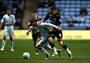 Images Dated 2011 November: Coventry City vs Cardiff City: A Fight for Supremacy - Jutkiewicz vs Kiss