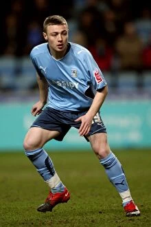 Images Dated 16th March 2010: Coventry City vs Cardiff City: Fred Sears in Action at the Ricoh Arena - Championship Match