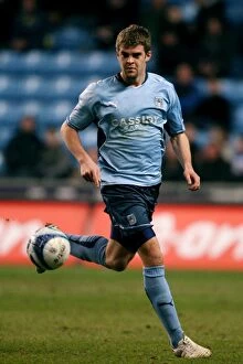 Images Dated 16th March 2010: Coventry City vs Cardiff City: Martin Cranie at Ricoh Arena - Championship Clash (16-03-2010)