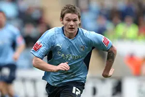 Images Dated 2010 April: Coventry City vs Derby County: Aron Gunnarsson at Ricoh Arena - Championship Clash (03-04-2010)