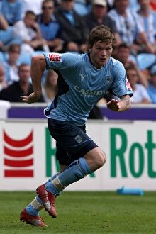 Images Dated 9th August 2009: Coventry City vs Ipswich Town: Aron Gunnarsson at Ricoh Arena - Championship Clash (09-08-2009)