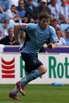 Images Dated 2009 August: Coventry City vs Ipswich Town: Aron Gunnarsson at Ricoh Arena - Championship Clash (09-08-2009)