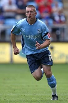 Images Dated 9th August 2009: Coventry City vs Ipswich Town: Freddy Eastwood Scores at Ricoh Arena - Championship Match