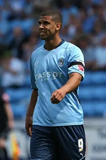 Images Dated 2009 August: Coventry City vs Ipswich Town: Leon Best Scores in Championship Match at Ricoh Arena (09-08-2009)