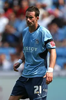 Images Dated 2009 August: Coventry City vs Ipswich Town: Michael McIndoe in Action at the Ricoh Arena - Championship Match (09-08-2009)