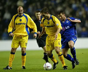 Coventry City vs Leicester City: Eustace Defends Against McKinlay in Intense Division One Clash (2002)