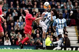Images Dated 2001 April: Coventry City vs Liverpool: Gary Breen Stuns Robbie Fowler with a Powerful Headbutt (28-04-2001)