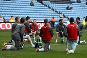 Images Dated 21st January 2012: Coventry City vs Middlesbrough: Warm-Up at Ricoh Arena - Npower Championship (21-01-2012)
