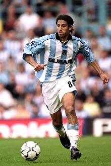 Images Dated 19th August 2000: Coventry City vs Middlesbrough: Youssef Chippo's Determined Performance (FA Carling Premiership)